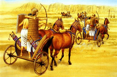 Carros de guerra egipcios y hititas