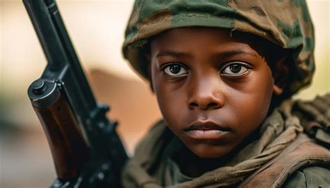 Niño soldado africano