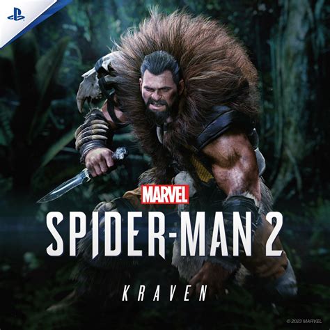 Ilustración de Kraven el Cazador enfrentándose a Spider-Man