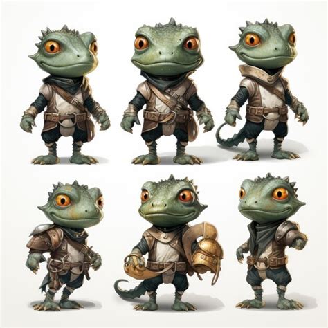 Arte conceptual del Lagarto en la etapa 