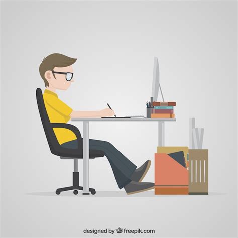 Diseñador Vincent Connare trabajando en su ordenador