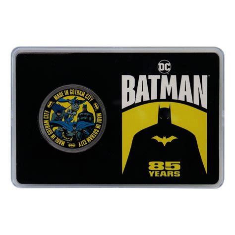 Caja especial del 80 aniversario de Batman con cómic, moneda y facsímil de Batman #1