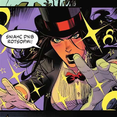 Ilustración de Zatanna en acción