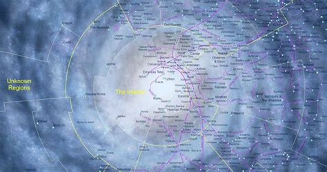 Mapa del Imperio Galáctico en Dune