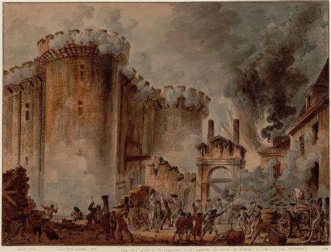 Ilustración de la Toma de la Bastilla