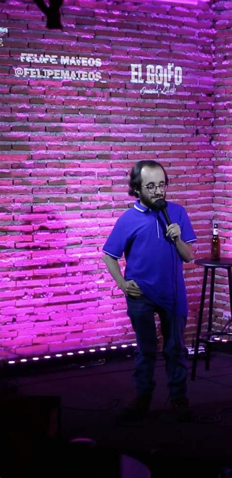 Felipe Mateos en el escenario