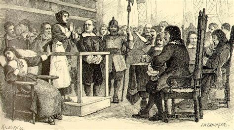 Ilustración de los juicios de brujas de Salem