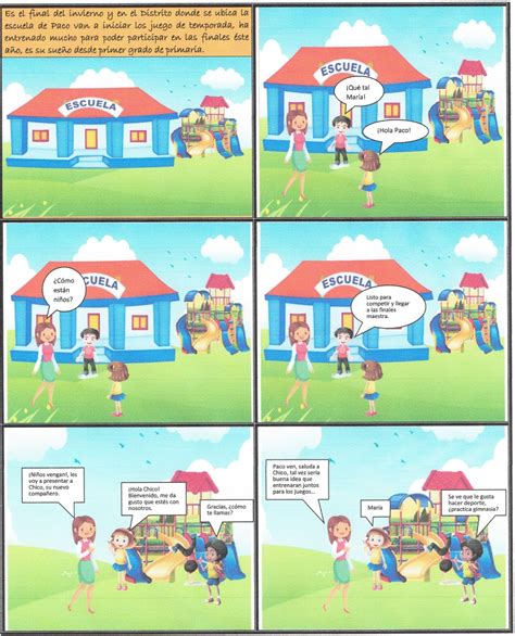 Niños leyendo una tira cómica