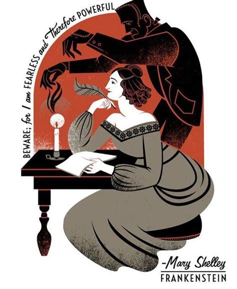 Ilustración de Mary Shelley