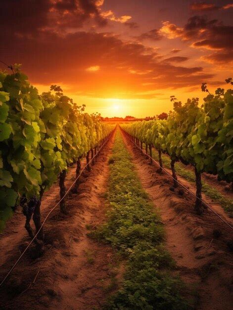 Viñedos al atardecer