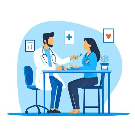 Ilustración de un médico enfrentándose a un político.