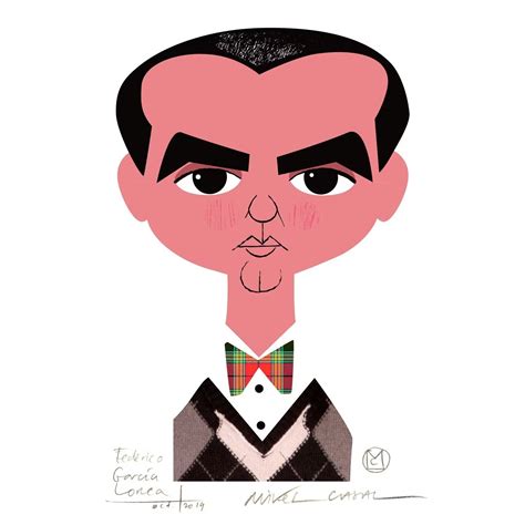 Ilustración de Federico García Lorca estilo cómic