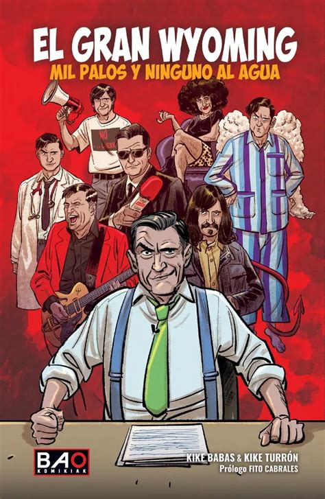 Ilustración de El Gran Wyoming en su cómic biográfico