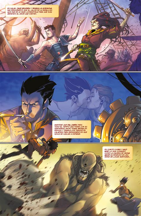 Ilustración de Jace, Vraska, Ral, Kaya, Niko, Chandra, Garruk y Liliana enfrentando una amenaza cósmica