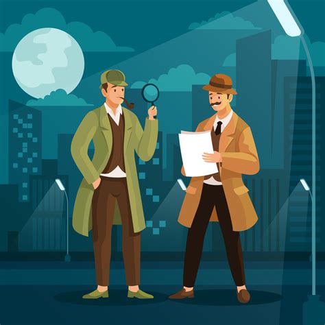 detectives investigando un caso extraño