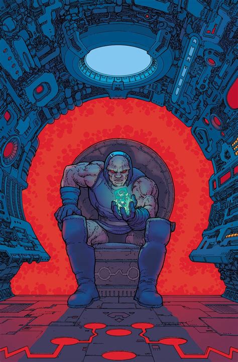 Ilustración de Darkseid en su trono en Apokolips