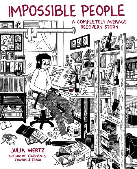 Viñeta humorística de Julia Wertz lidiando con la sobriedad
