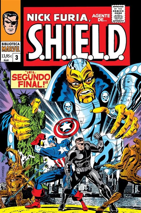 Portada del cómic Nick Fury, Agente de S.H.I.E.L.D. de Jim Steranko