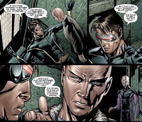 Charles Xavier reclutando a Scott Summers