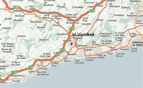 Mapa de El Vendrell, Catalunya