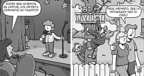 Viñeta de cómic feminista que muestre crítica social.