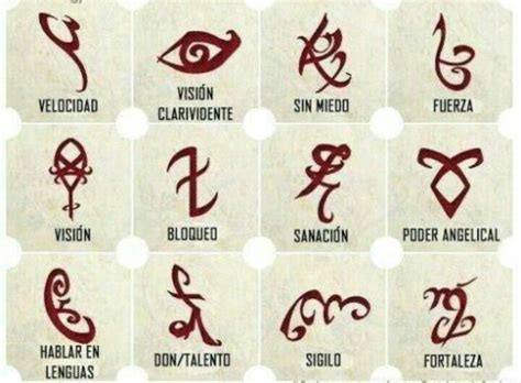 Ilustración de runas de Cazadores de Sombras