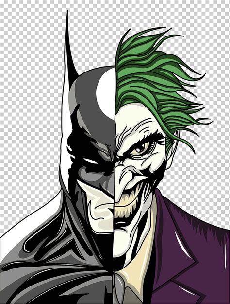 Ilustración de Batman y Joker