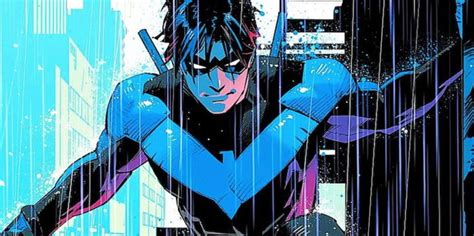 Ilustración de Nightwing combatiendo a Saiko