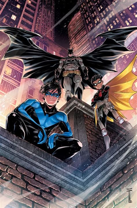 Comparativa de las versiones de Dick Grayson como Robin, Nightwing y Batman