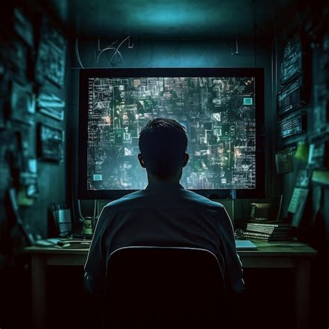 Artemis Fowl concentrado frente a una pantalla con esquemas tecnológicos