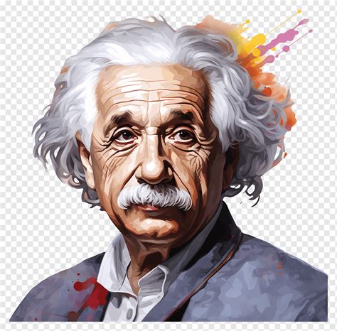 Retrato de Albert Einstein con su característico cabello despeinado