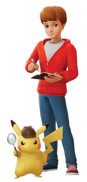 Ilustración de Detective Pikachu y Tim Goodman