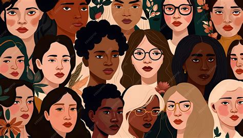 Ilustración de mujeres en un entorno opresivo