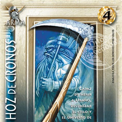 Representación de Cronos blandiendo la hoz