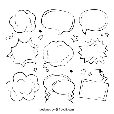 Burbujas de diálogo para cómics