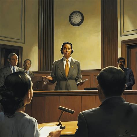 Ilustración de un abogado defendiendo a un cliente