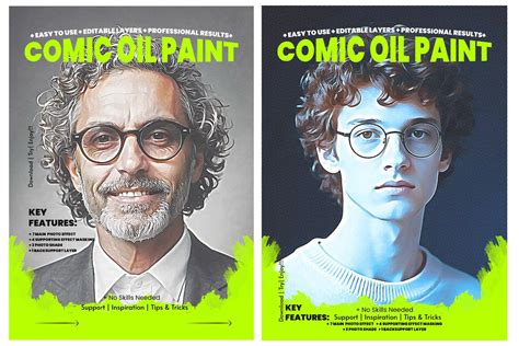 Ejemplo de efecto Comic Oil Paint en Photoshop