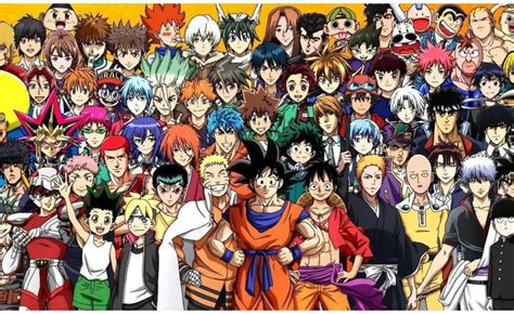Ilustración de personajes de manga shonen con temática escolar