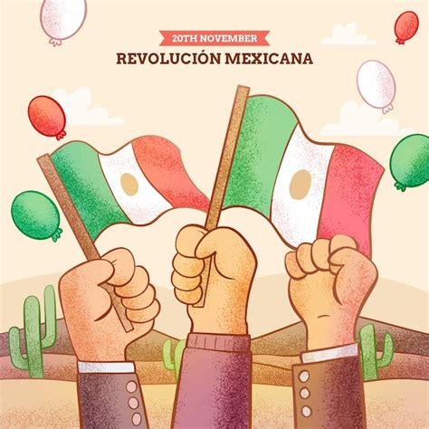 Ilustración de Victor de la Fuente de la Revolución Mexicana