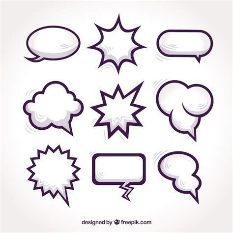 Ilustración de un cómic con bocadillos de diálogo