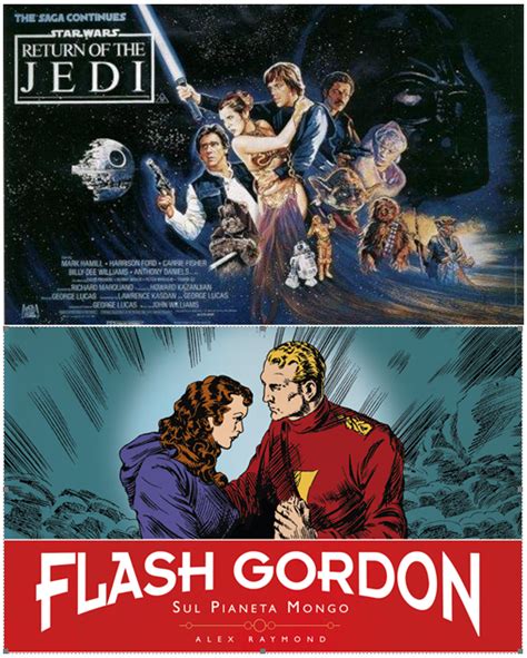 Comparativa de estética de Star Wars y Flash Gordon