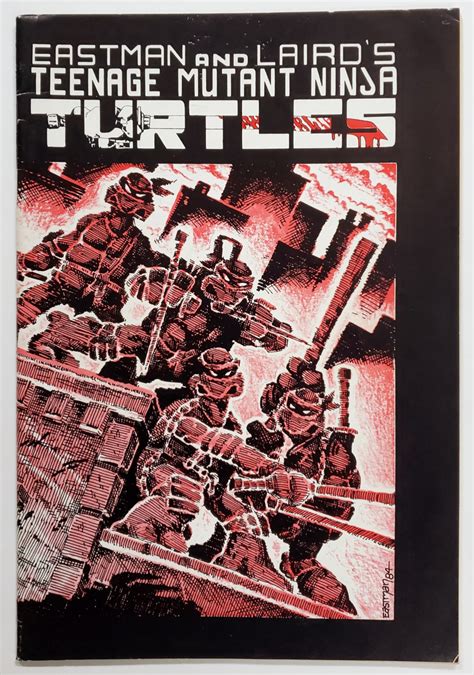 Portada del primer número de Teenage Mutant Ninja Turtles de Mirage Studios