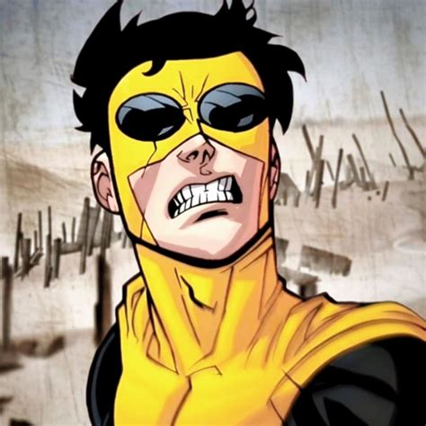 Ilustración de Mark Grayson como Invencible