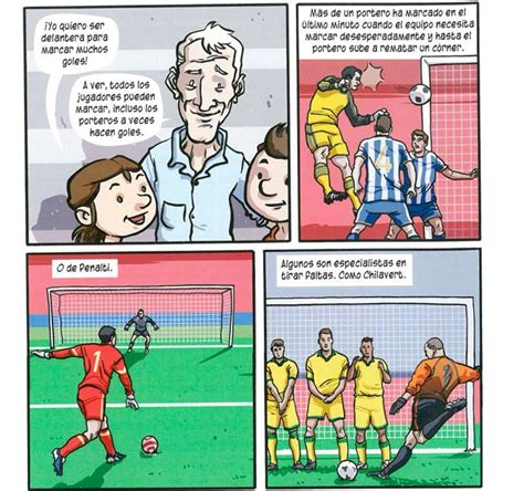 Ejemplo de cómic sobre fútbol