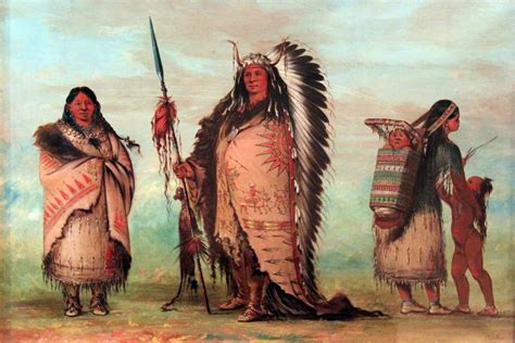 Detalle de un dibujo de la vida Sioux