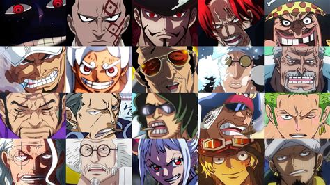 Comparativa de Haki entre personajes de One Piece.