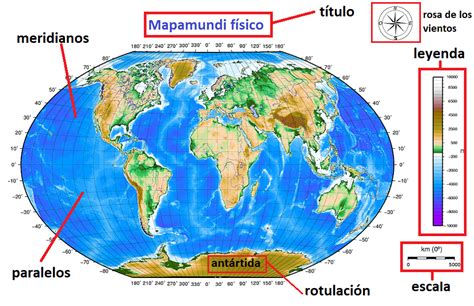 Mapa del Mundo Elemental de 5 Elementos