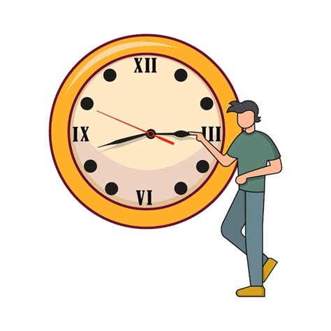 Ilustración de un reloj con el título 