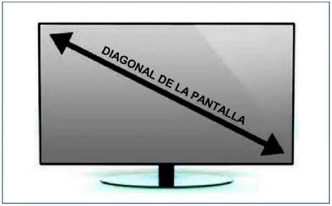 Diagrama mostrando la medición diagonal de una pantalla de tableta.