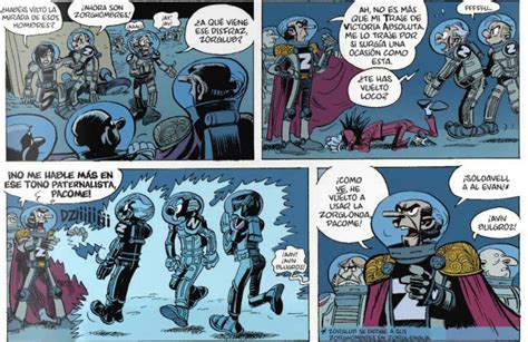 Detalle de un cómic de ciencia ficción